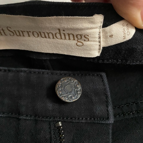 SOFT SURROUNDINGS, Fly Front Skinny Black Jeans Women’s size 4 - Picture 9 of 12